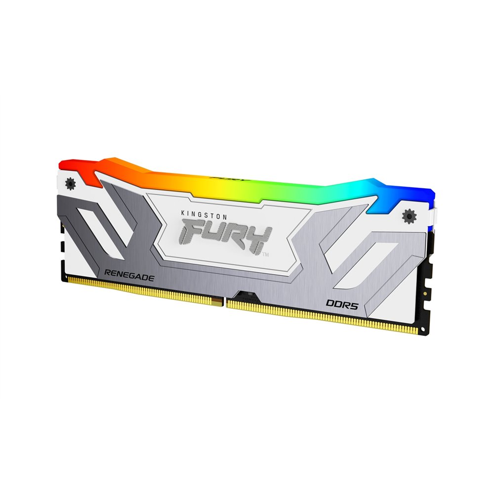 kingston technology fury 24gb 8400mt/s ddr5 cl40 cudimm renegade rgb blanco xmp