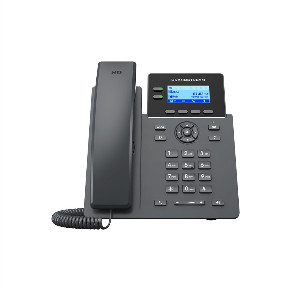 grandstream networks grp2602g teléfono ip negro 2 líneas lcd wifi