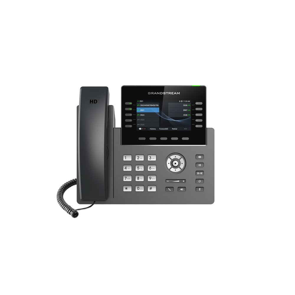 grandstream networks grp2615 teléfono ip negro, gris 10 líneas tft wifi