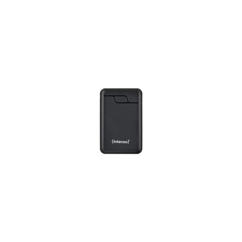 intenso b10000 – power bank de 10.000 mah, batería externa portátil, usb-c y 2× usb-a, indicador led, probada en alemania, negra
