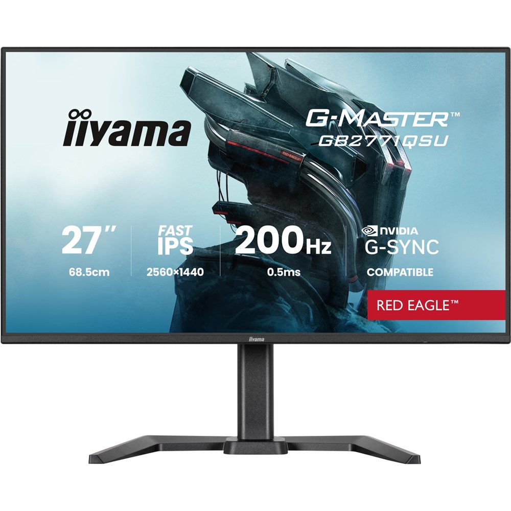 iiyama g-master gb2771qsu-b1 pantalla para pc 68,6 cm (27") 2560 x 1440 pixeles wide quad hd negro