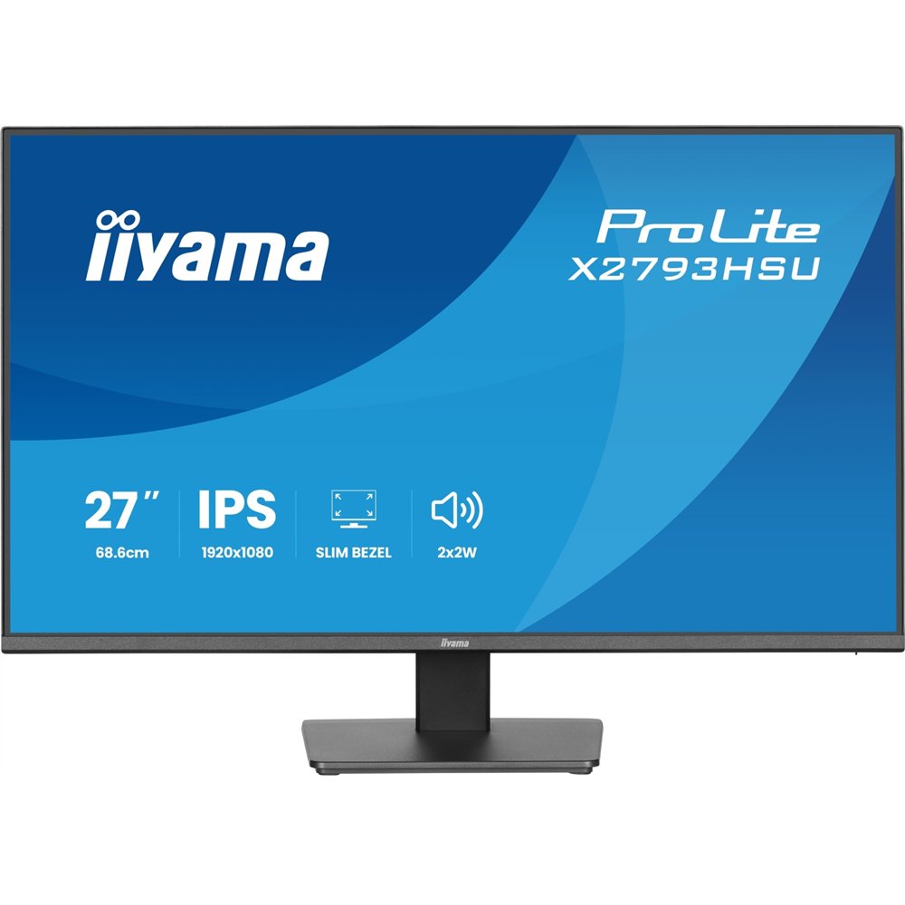 iiyama prolite x2793hsu-b1 pantalla para pc 68,6 cm (27") 1920 x 1080 pixeles full hd led negro