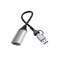 equip 133498 adaptador gráfico usb 1920 x 1080 pixeles gris