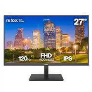 nilox monitor 27 ips 120 hz hdmi y dp pantalla para pc 68,6 cm (27") 1920 x 1080 pixeles full hd lcd negro