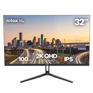 nilox monitor 32 ips 100 hz hdmi y dp pantalla para pc 81,3 cm (32") 2560 x 1440 pixeles quad hd lcd negro