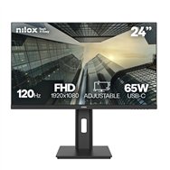 nilox monitor 24 ips 120 hz fhd pantalla para pc 61 cm (24") 1920 x 1080 pixeles full hd negro