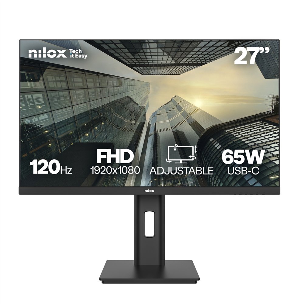 nilox monitor 27 ips 120 hz fhd pantalla para pc 68,6 cm (27") 1920 x 1080 pixeles full hd lcd negro