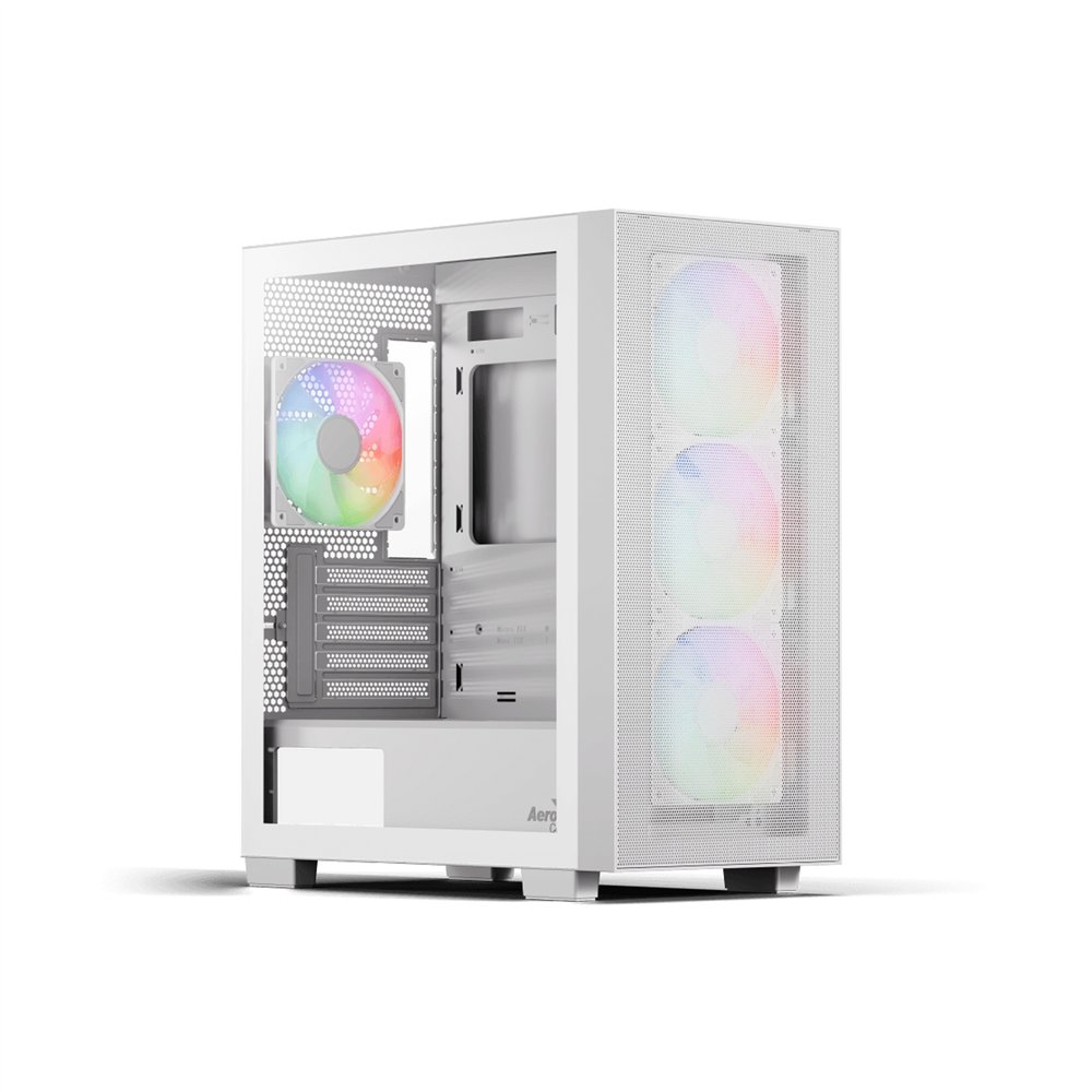 aerocool b310a flow argb cristal templado