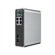 ruijie networks rg-nis2100 gestionado l2 gigabit ethernet (10/100/1000) energía sobre ethernet (poe) negro, acero inoxidable