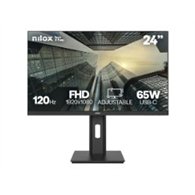 monitor nilox 24" fhd hdmi dp 120hz (nxm24reg12065)