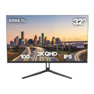 monitor nilox 32" ips qhd hdmi dp 100hz (nxm322k1001)