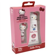 crema manos + balsamo labial hello kitty