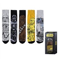 set 5 pares calcetines star wars adulto