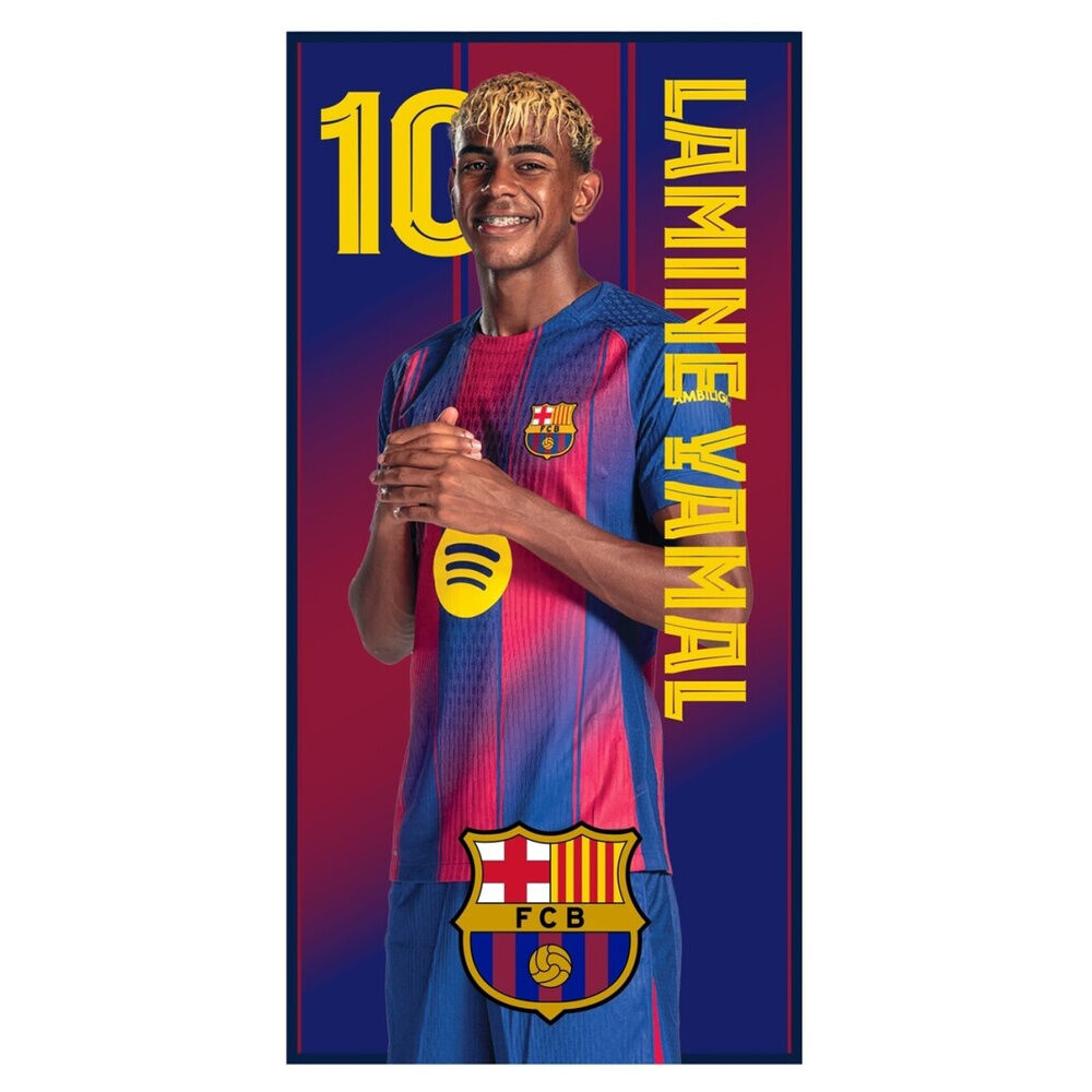 toalla lamine yamal f.c barcelona microfibra