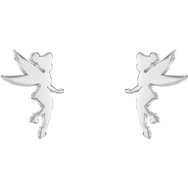 pendientes campanilla disney plata