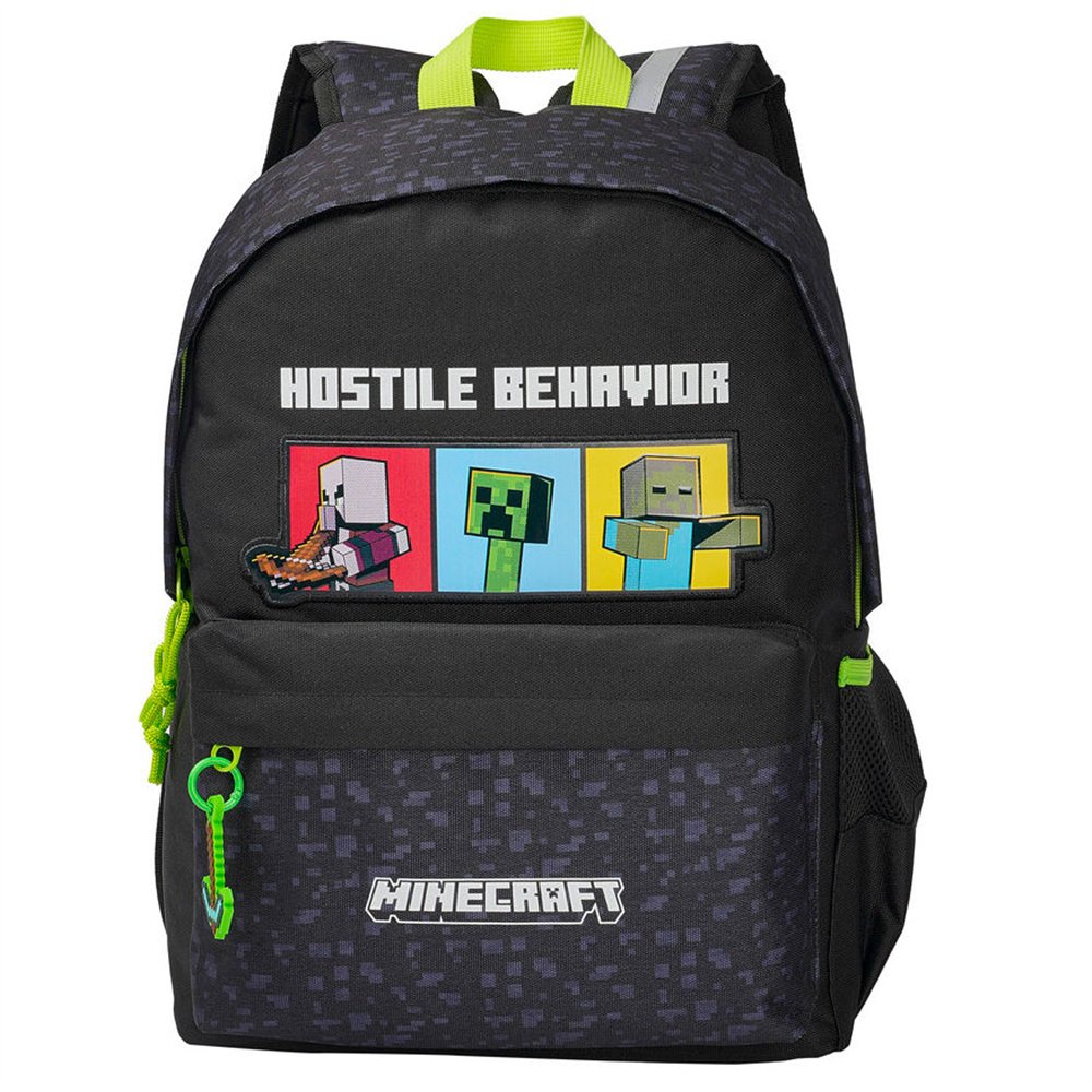 mochila minecraft 43cm adaptable