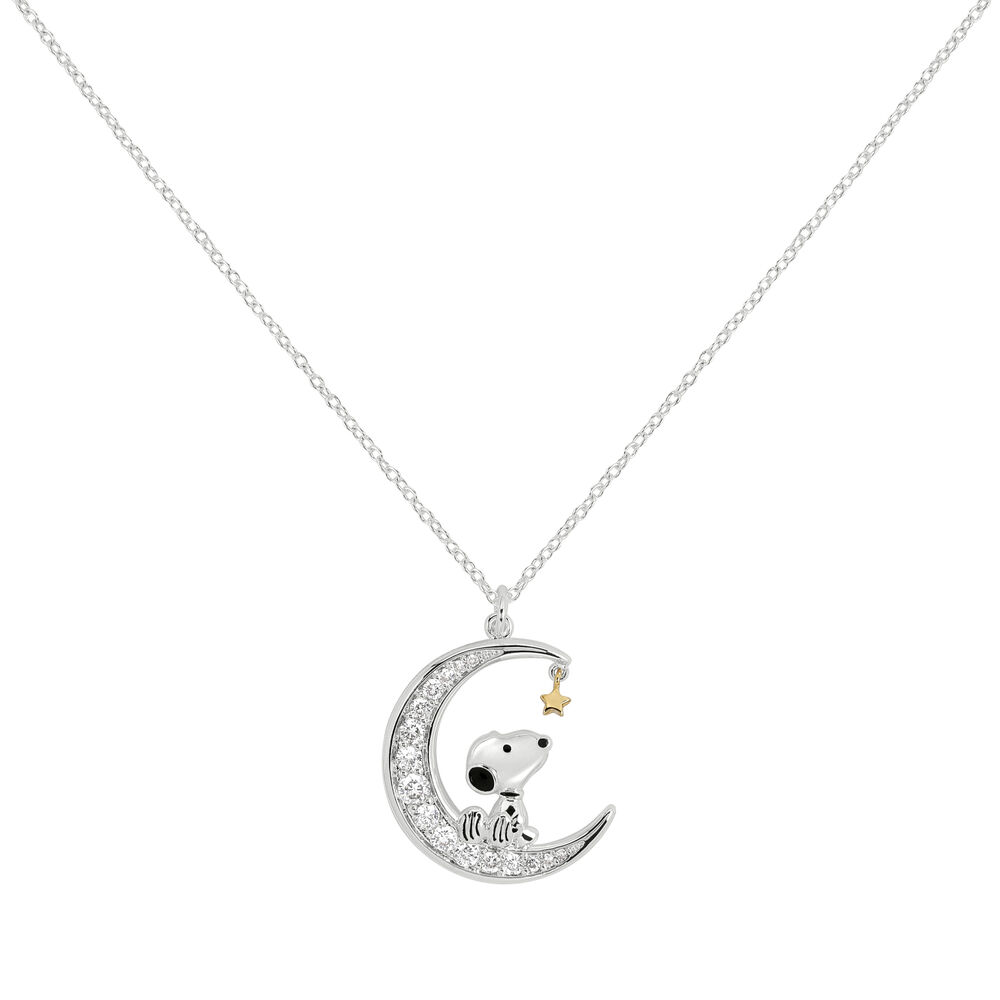 colgante luna snoopy