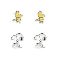 set 2 pares de pendientes snoopy