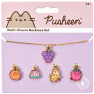 colgante + charms frutas pusheen