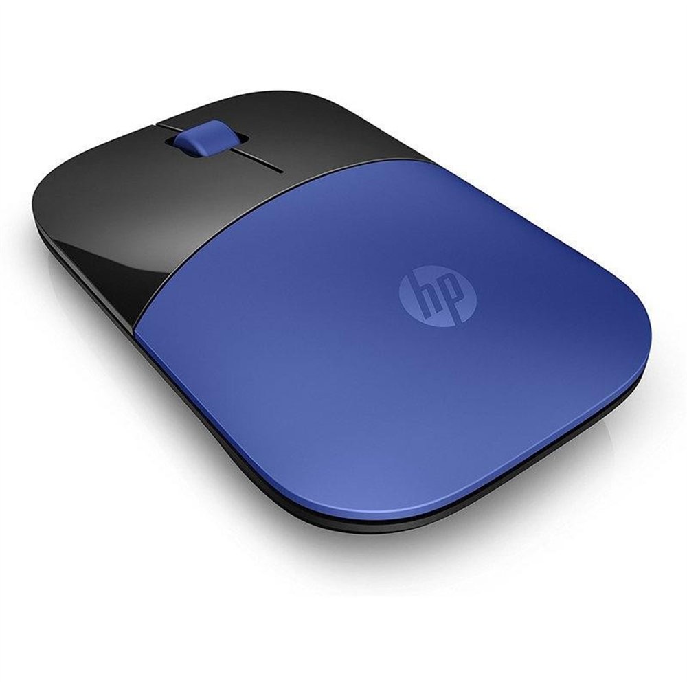 raton hp z3700 wireless black/blue
