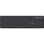 teclado trust vaiya recargable wireless bluetooth black