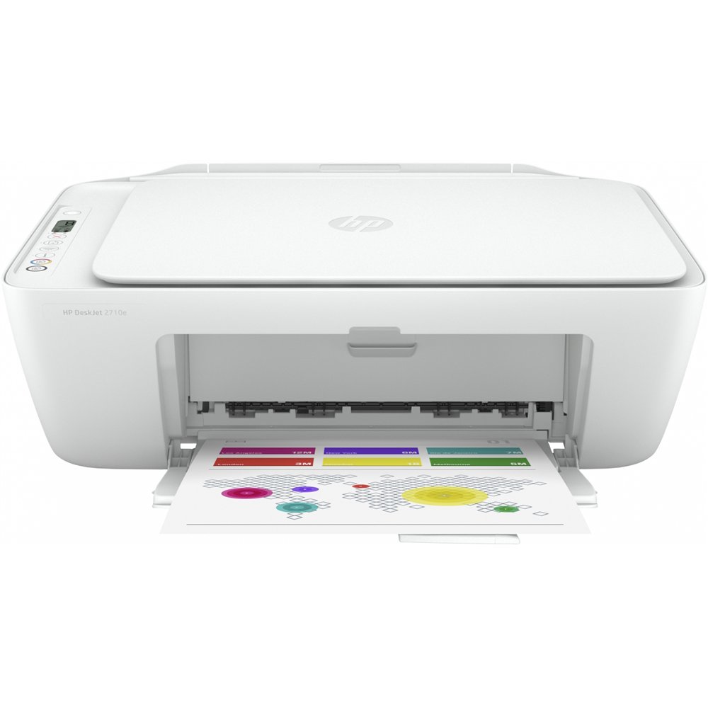 hp deskjet impresora multifunción 2710e, color, impresora para hogar, impresión, copia, escáner, conexión inalámbrica compatible