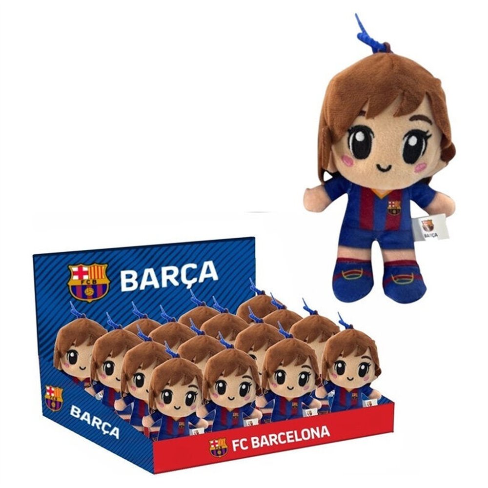 peluche chica fc barcelona  12cm