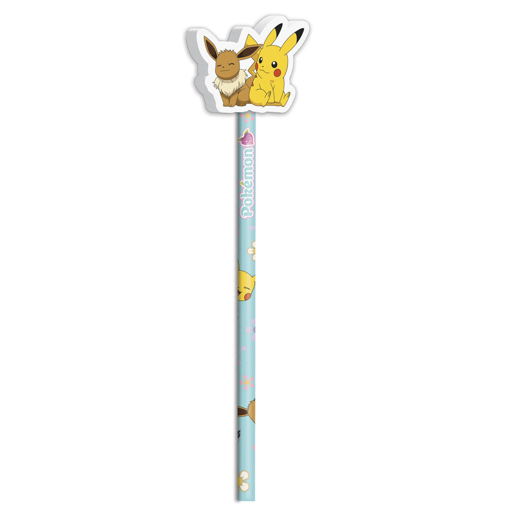 set 3 lapices flowers pokemon