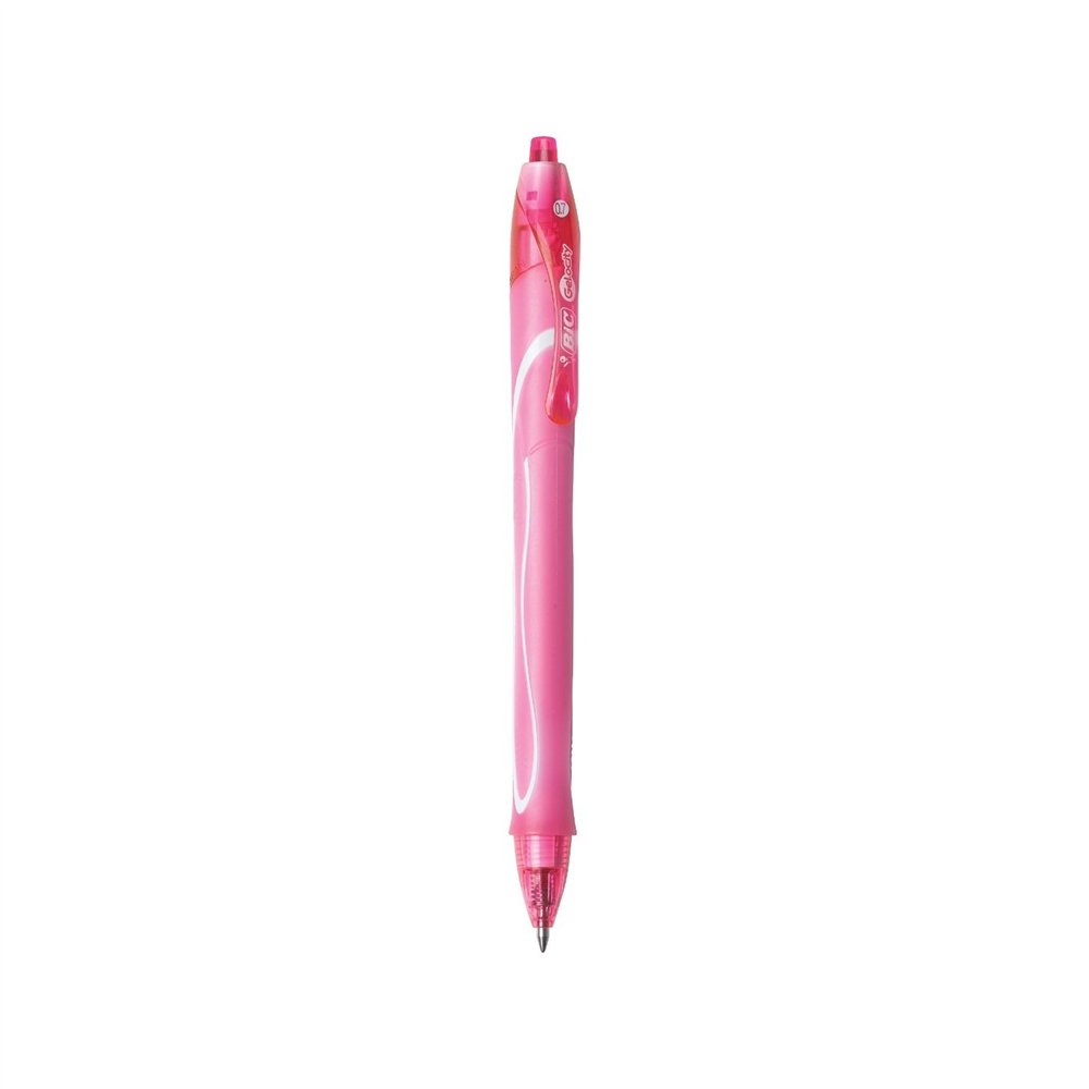bic gel-ocity quick dry fashion bolí­grafo de gel de punta retráctil rosa 1 pieza(s)