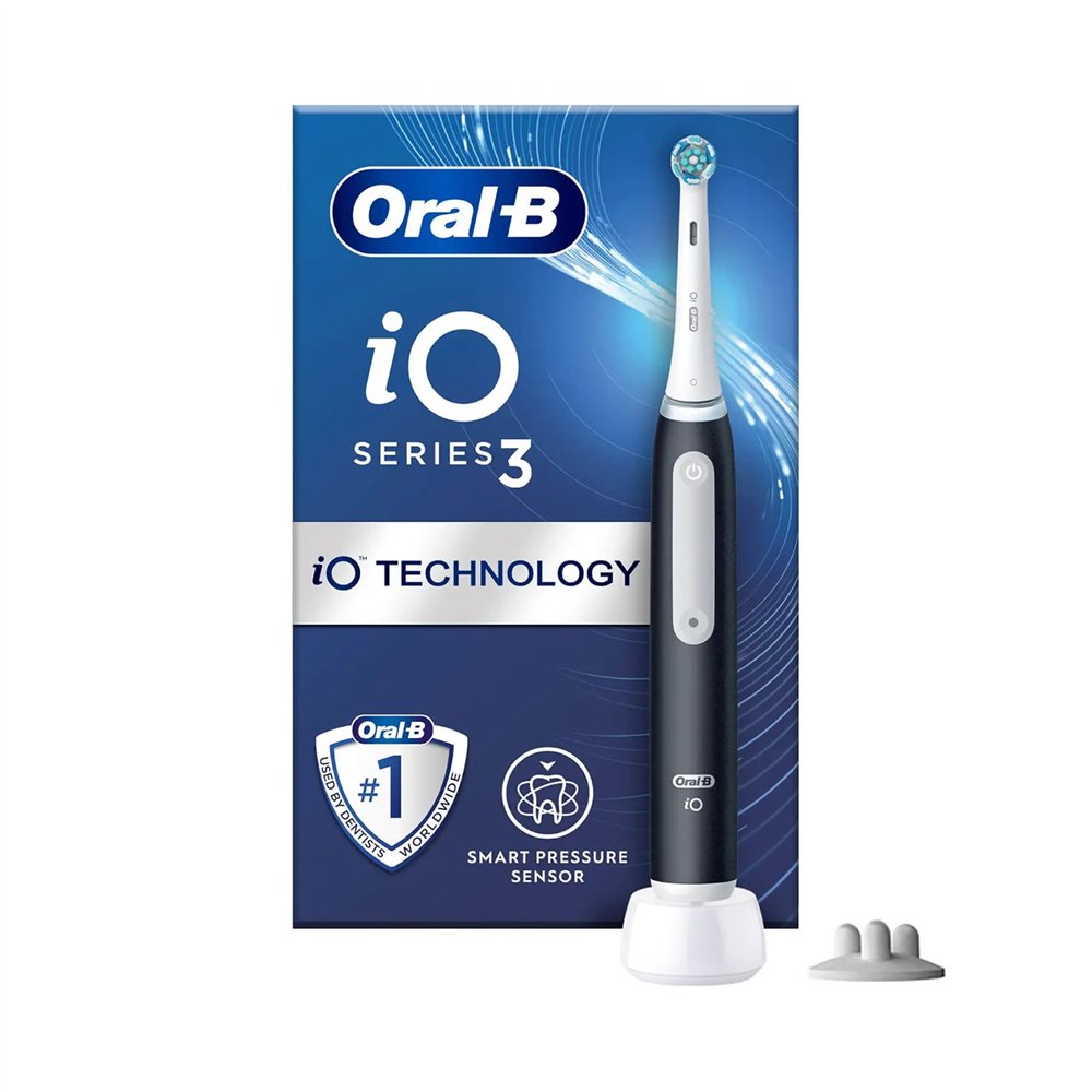 oral-b io 3 matte adulto cepillo dental vibratorio negro, blanco