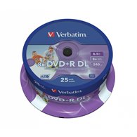 verbatim 43667 dvd en blanco 8,5 gb dvd+r dl 25 pieza(s)