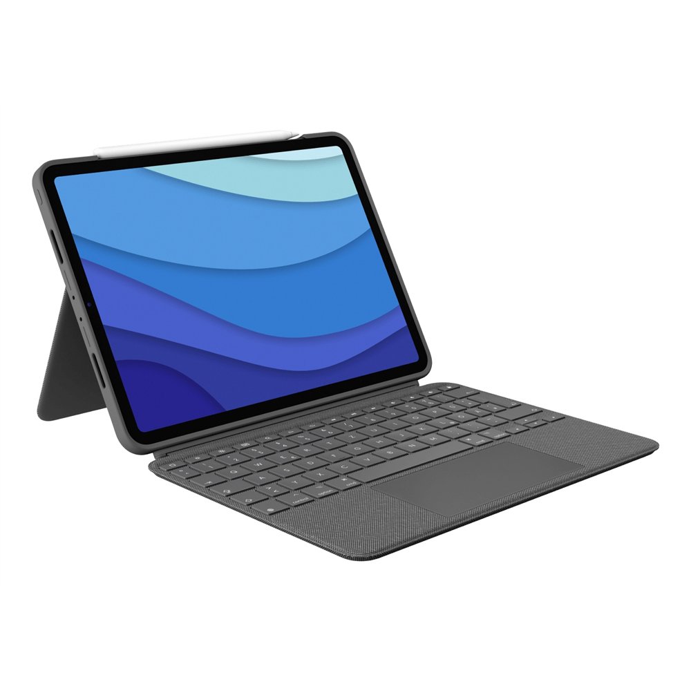 logitech 920-010142 teclado para móvil qwertz alemán smart connector gris