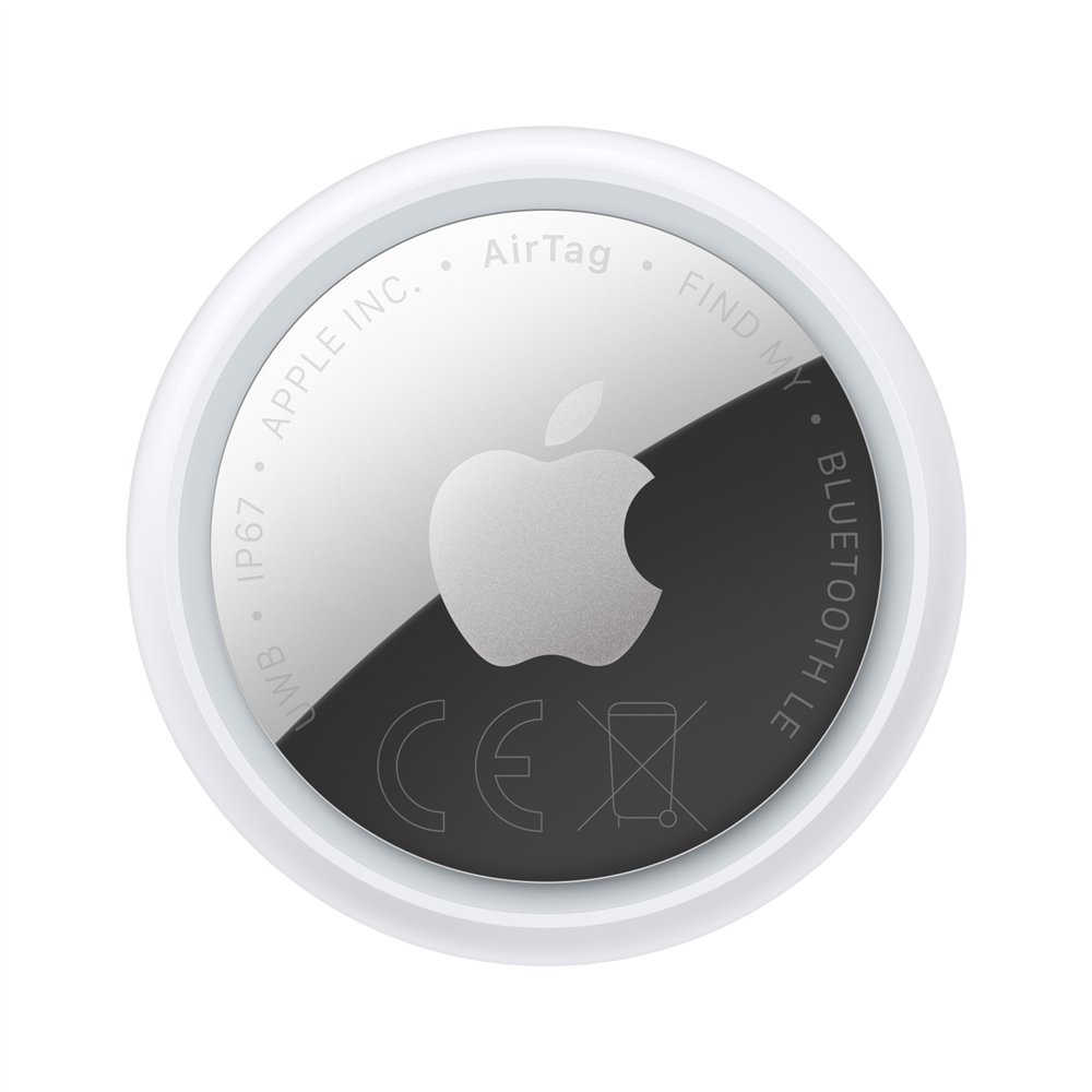 apple airtag elemento buscador plata, blanco