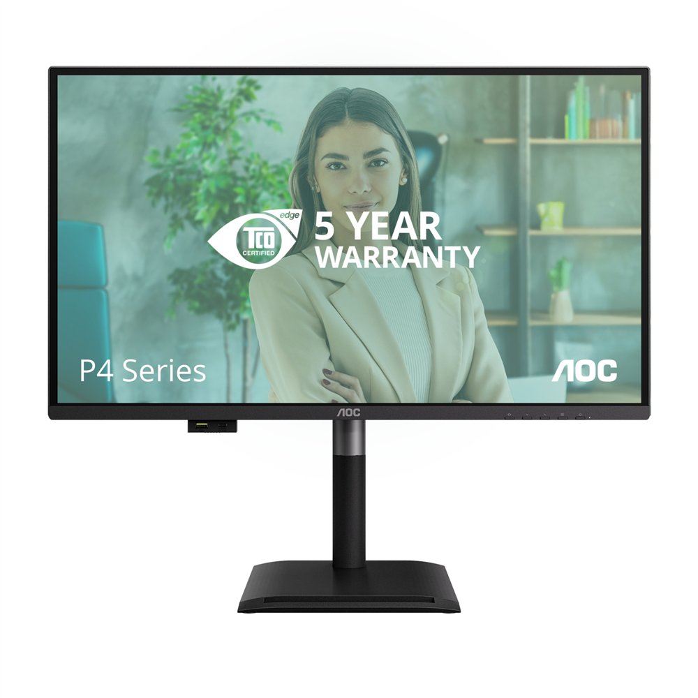 aoc q27p4u pantalla para pc 68,6 cm (27") 2560 x 1440 pixeles wide quad hd negro