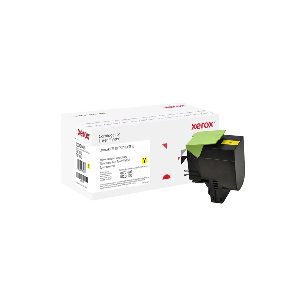 el tóner everyday™ amarillo de xerox es compatible con lexmark 70c2hy0/70c0h40, capacidad alta
