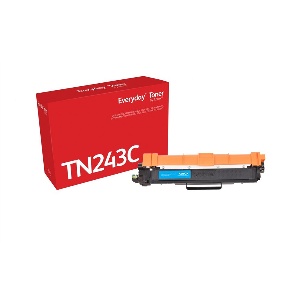 el tóner everyday™ cian de xerox es compatible con brother tn-243c, capacidad estándar