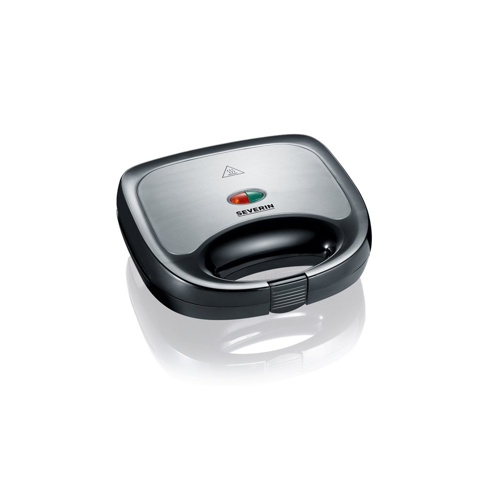 severin sa 2969 sandwichera 600 w negro, acero inoxidable