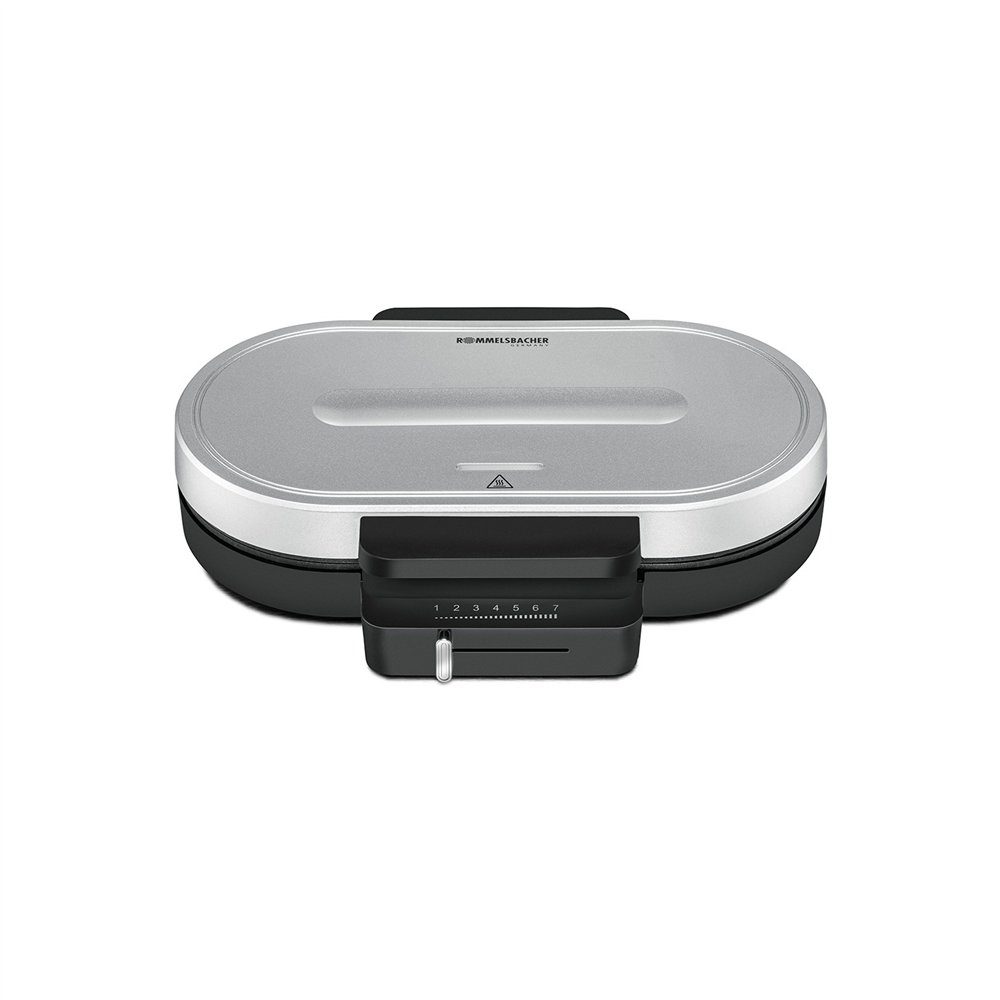rommelsbacher wa 1250 gofrera 2 barquillo(s) 1250 w plata