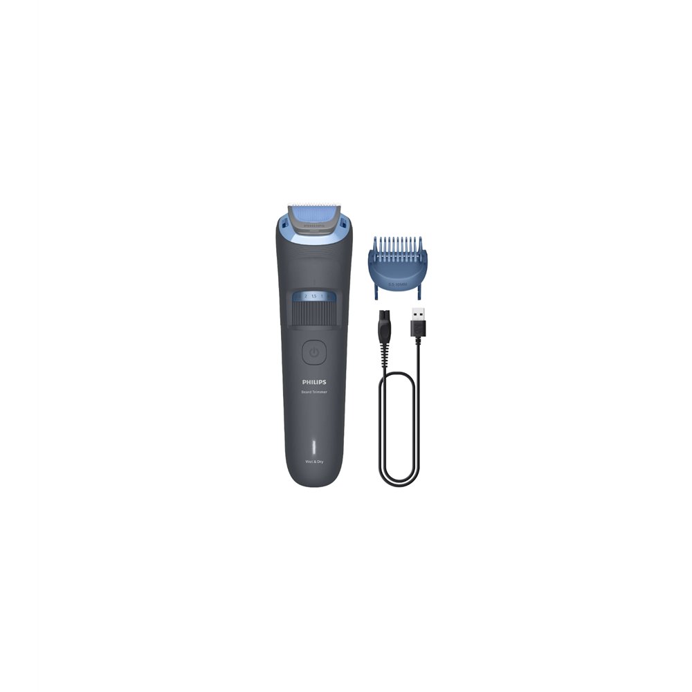 philips beard trimmer 3000 series bt3617/15 arreglo de barba con cuchillas de punta redondeada