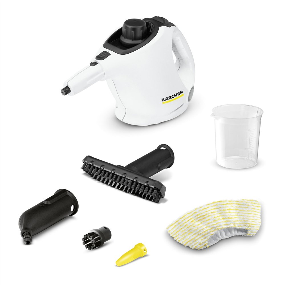 kärcher sc 1 limpiador a vapor de cilindro 1200 w negro, blanco