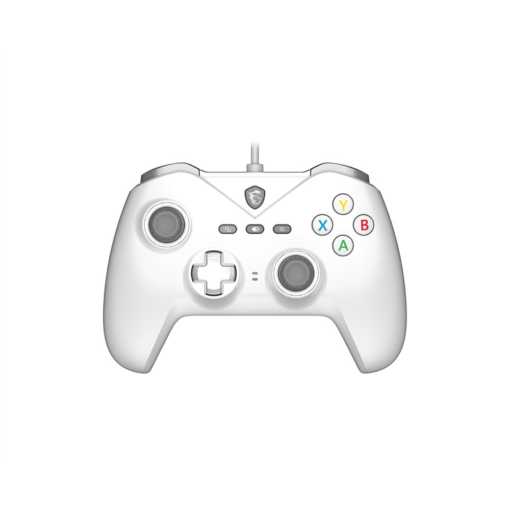 msi force gc200 white mando y volante blanco usb gamepad analógico/digital android, pc