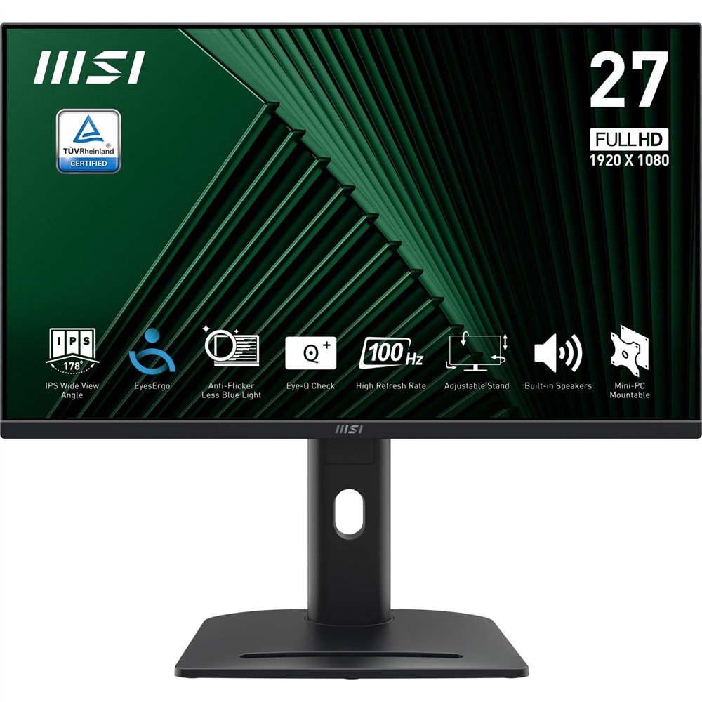 msi pro mp275pg pantalla para pc 68,6 cm (27") 1920 x 1080 pixeles full hd lcd negro