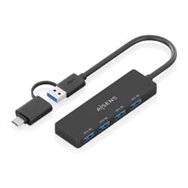 hub aisens usb-a + adap usb-c a 4xusb-a 3.0 (a109-0987)