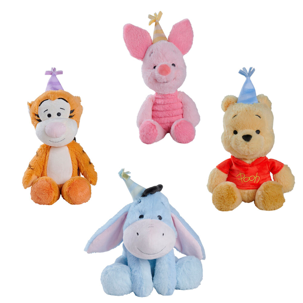 peluche aniversario winnie the pooh disney 25cm surtido