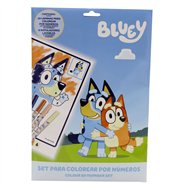 set coloreable numeros bluey