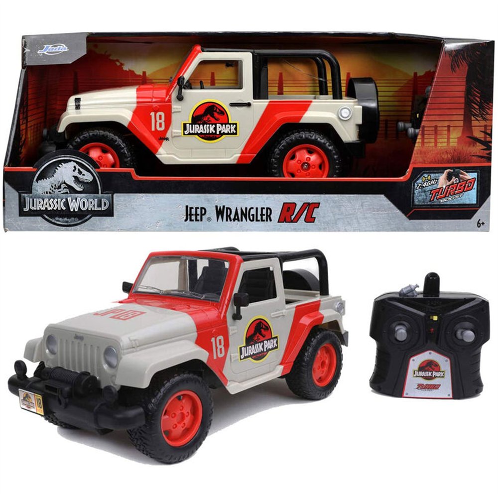coche radio control jeep wrangler jurassic park