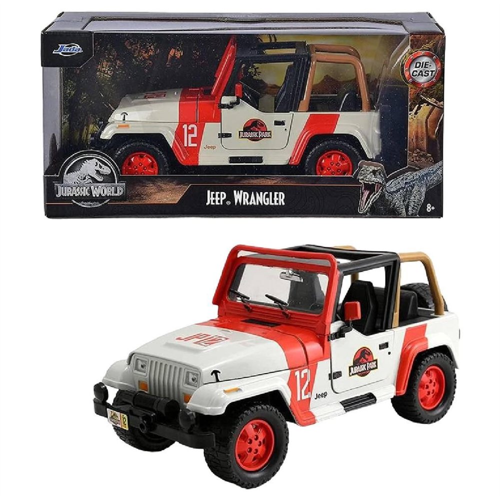 coche jeep wrangler jurassic park 1/24