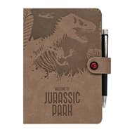 cuaderno a5 premium + boligrafo proyector jurassic park