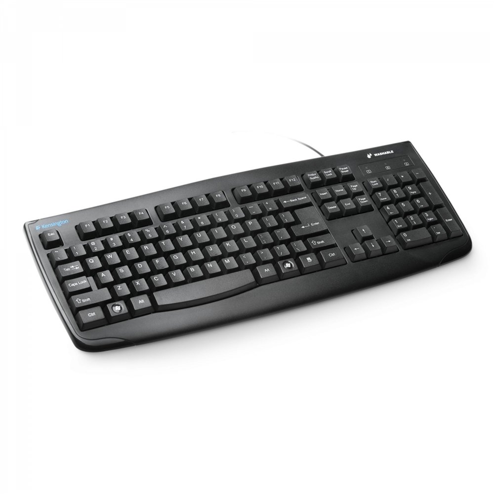 kensington teclado usb lavable pro fit negro