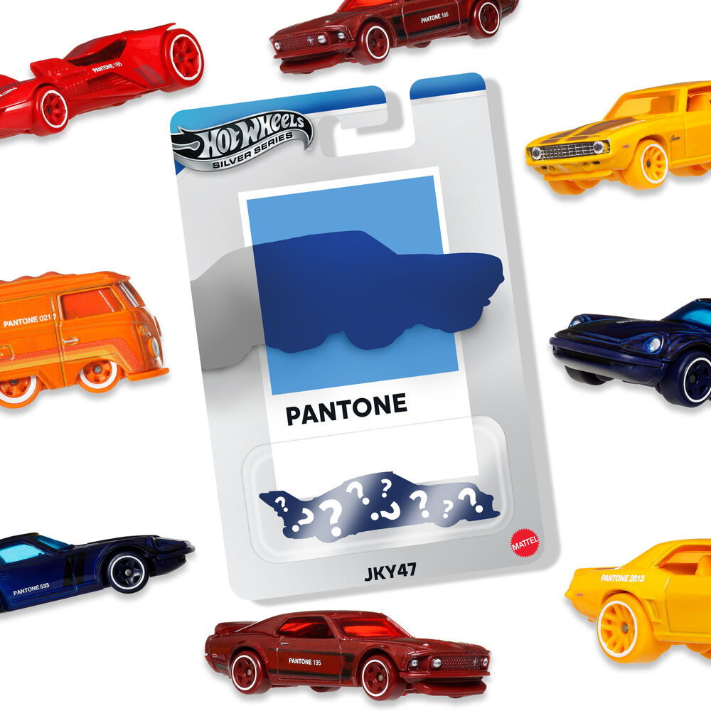 coche silver series pantone hot wheels surtido